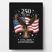 Plaque Photo Eagle and Flag 250 Years of America 1776-2026 (Devant)