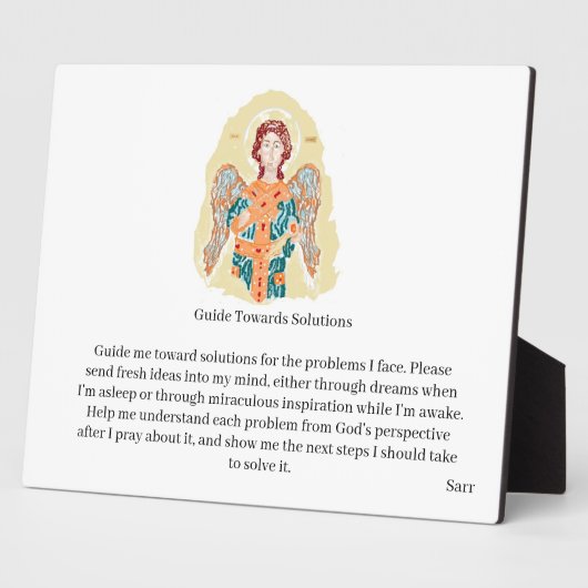 Plaque Photo Easel With Canvas : Archange Gabriel (Côté)