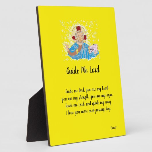 Plaque Photo Easel With Canvas : Une prière du Seigneur (Côté)