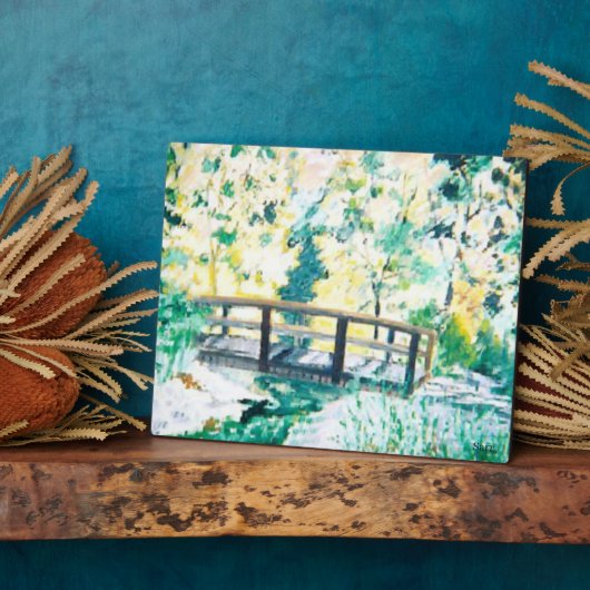 Plaque Photo Eau De Table Avec Toile : Dew Matin (Côté)