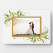 Plaque Photo Eau d'or et d'aquarelle verte Folio Photo Easel (Devant)