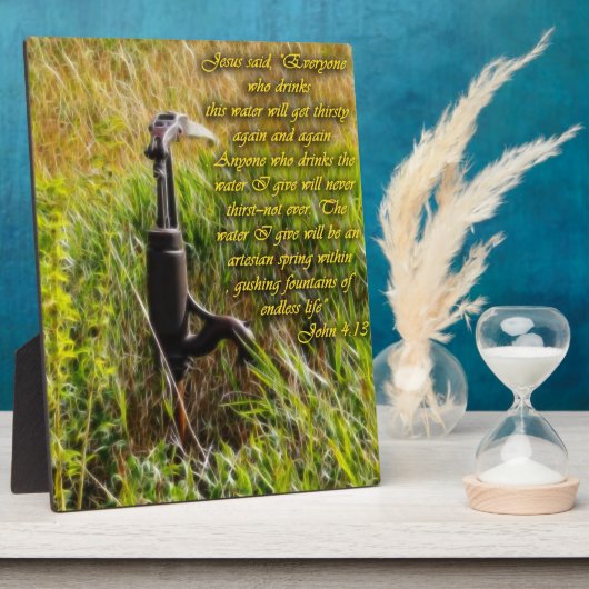 Plaque Photo Eau vive John 4 Inspiration (Côté)