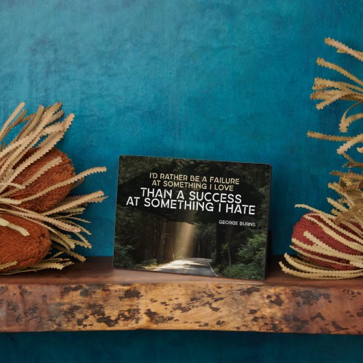 Plaque Photo Échec À Quelque Chose Que J'Aime (Côté)