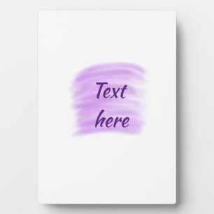 Plaque Photo Eclaboussures d'aquarelle violette ajoutent du tex
