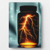 Plaque Photo Éclair Dans Une Bouteille Art numérique (Devant)