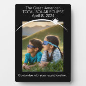 Plaque photo Eclipse personnalisable (Devant)