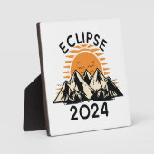 Plaque Photo Éclipse solaire totale 2024 (Recto)