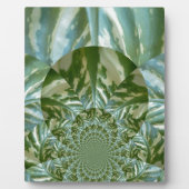 Plaque Photo Eco Green Camo Kaleidoscope Art Design d'impressio (Devant)