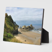 Plaque Photo Ecola State Park, Cannon Beach, Oregon (Côté)