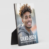 Plaque Photo Ecole de fin d'année ou nom de diplôme photo (Côté)