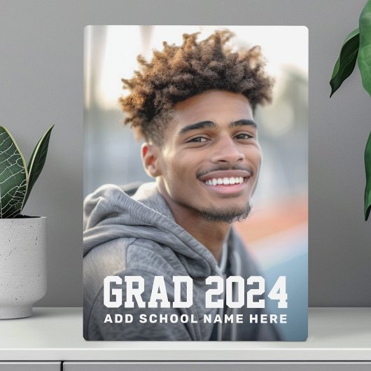 Plaque Photo Ecole de fin d'année ou nom de diplôme photo