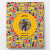 Plaque Photo École Jaune Bus jardin d'enfants (Devant)