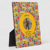 Plaque Photo École Jaune Bus jardin d'enfants (Côté)