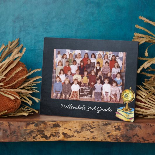 Plaque photo école ou classe 8x10 (Côté)