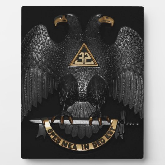 Plaque Photo Ecosse Rite 32 Degree Mason Eagle (Devant)