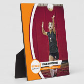 Plaque Photo Écran photo Orange Courbé Frame École (Côté)