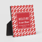 Plaque Photo Écriture Customisée du Canada moderne Bienvenue (Recto)