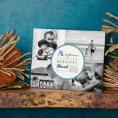 Plaque Photo Écriture et photo Collage pour papa (Côté)