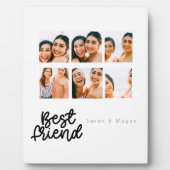 Plaque Photo Écriture moderne meilleur ami photo collage (Devant)