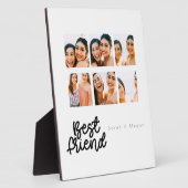 Plaque Photo Écriture moderne meilleur ami photo collage (Côté)