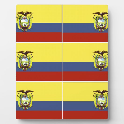 Plaque Photo ecuadoriflag (Devant)
