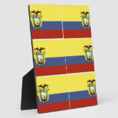 Plaque Photo ecuadoriflag (Côté)