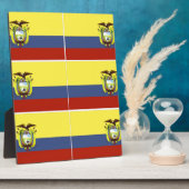 Plaque Photo ecuadoriflag (Côté)