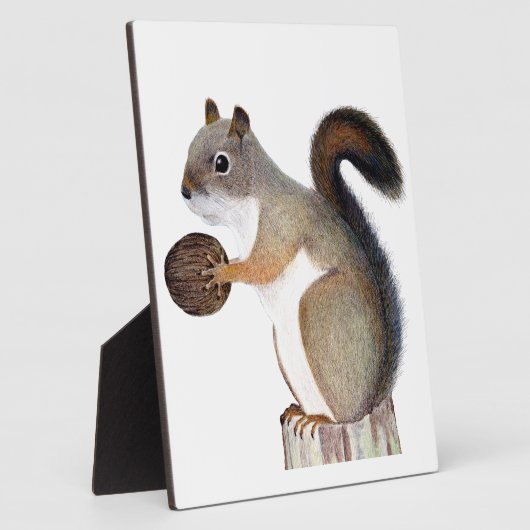 Plaque Photo Écureuil (Côté)