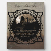 Plaque Photo Edgar Allan Poe (Devant)