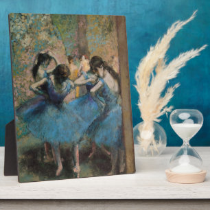 Plaque Photo Edgar Degas Danseurs en bleu, 1890