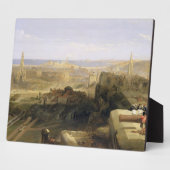 Plaque Photo Edimbourg du Château, 1847 (huile sur toile) (Côté)