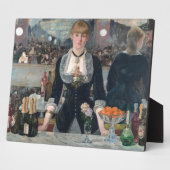 Plaque Photo Edouard Manet's A Bar (Côté)