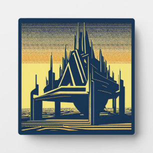 Plaque Photo Église Futuriste SF 2