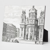 Plaque Photo Eglise Notre Dame, Salzbourg, Autriche, de 'Ent (Côté)