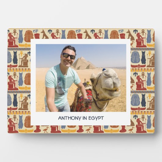 Plaque Photo Égypte ancienne thème photo personnalisée (Devant)
