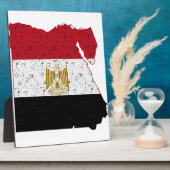 Plaque Photo Egypte Drapeau Carte Crackle (Côté)