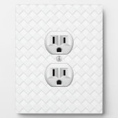 Plaque Photo Electrical Plug Wall Outlet Fun Customize This (Devant)
