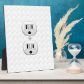 Plaque Photo Electrical Plug Wall Outlet Fun Customize This (Côté)