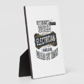 Plaque Photo Électricien drôle citation de gravure vintage conc (Côté)