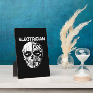 Plaque Photo Electricien Je ne peux pas réparer un cadeau de cr