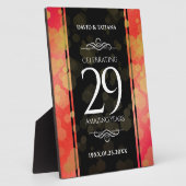 Plaque Photo Élégant 29e anniversaire du Mariage Garnet (Côté)