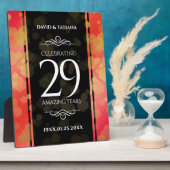 Plaque Photo Élégant 29e anniversaire du Mariage Garnet (Côté)