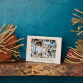 Plaque Photo Élégant 3 Photo Collage Message à maman (Côté)