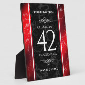 Plaque Photo Élégant 42e anniversaire du Mariage Jasper (Côté)