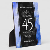 Plaque Photo Élégant 45e anniversaire de Mariage Sapphire (Côté)