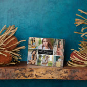 Plaque Photo Élégant 6 photo collage de graduation (Côté)