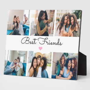 Plaque Photo Elégant Best Friends Photo Collage Keepsaké
