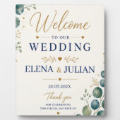 Plaque Photo Elegant Blue Eucalyptus (Devant)