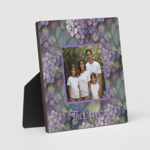 Plaque Photo Elégant boho pourpre poussiéreux aquarelle photo f