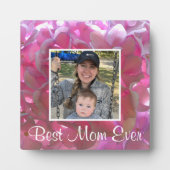 Plaque Photo Élégant boho rose florales fleurs hydrangées (Devant)